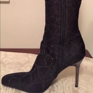 Casadei knee-high sparkle boots size 7